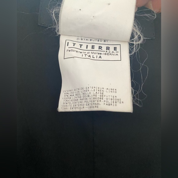 Versace 100% linen/wool blend coat - Picture 14 of 15